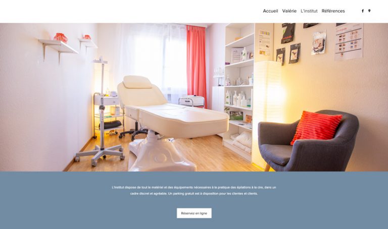 image site internet Institut Valérie