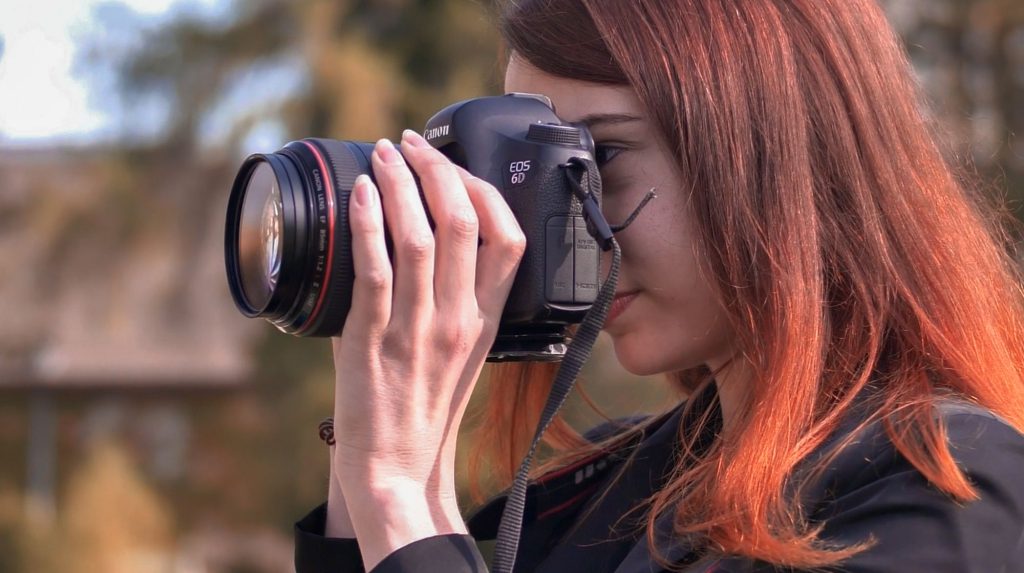 Photo d'une photographe