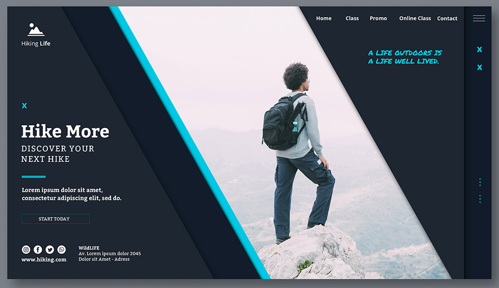 exemple d'une landing page